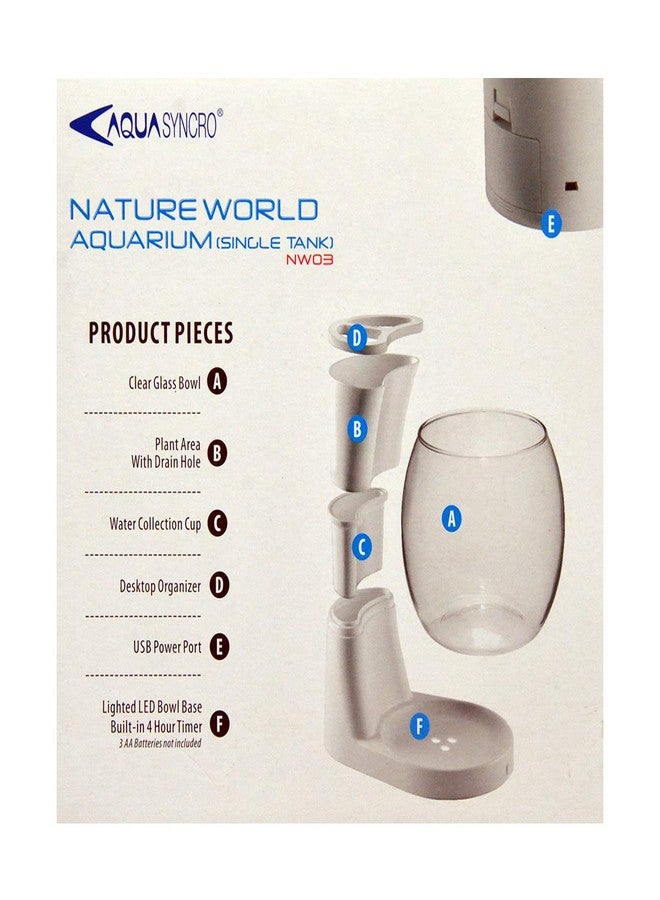 ريسن حوض أسماك ريسون NW03 ميني/نانو ناتشر وورلد سعة 3 لتر - Image 2